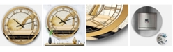 Designart Posh and Luxe Oversized Metal Wall Clock